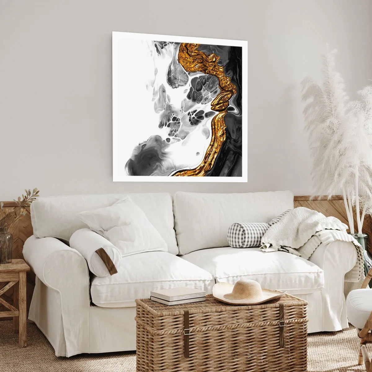 Plakat - Organisk sammensætning - 60x60 cm