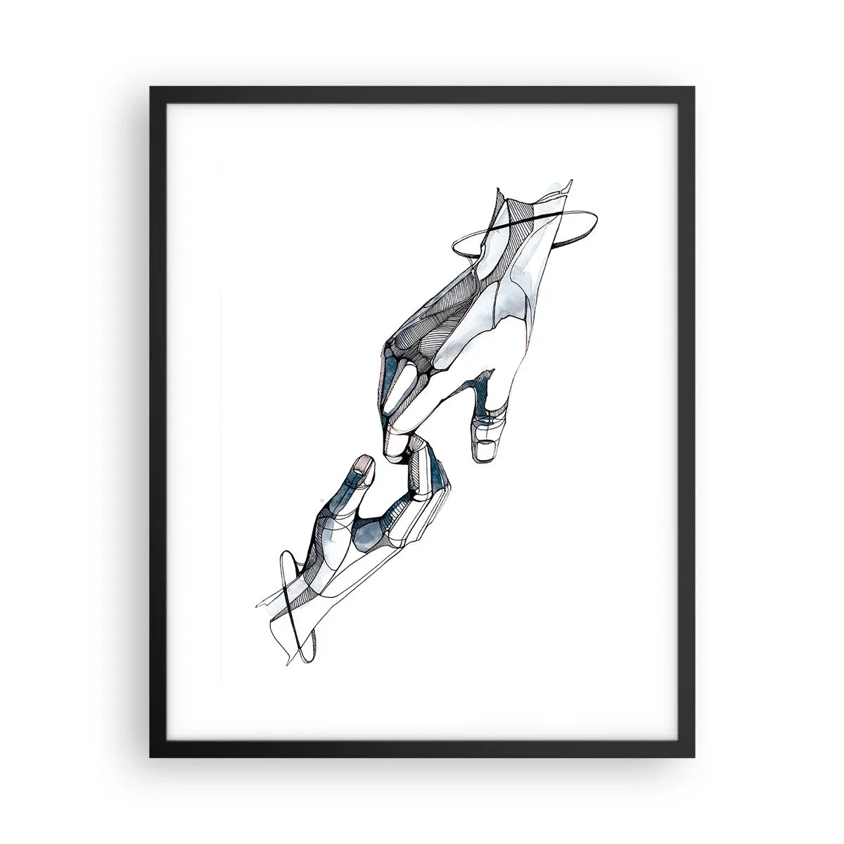 Plakat i sort ramme - En god gestus - 40x50 cm