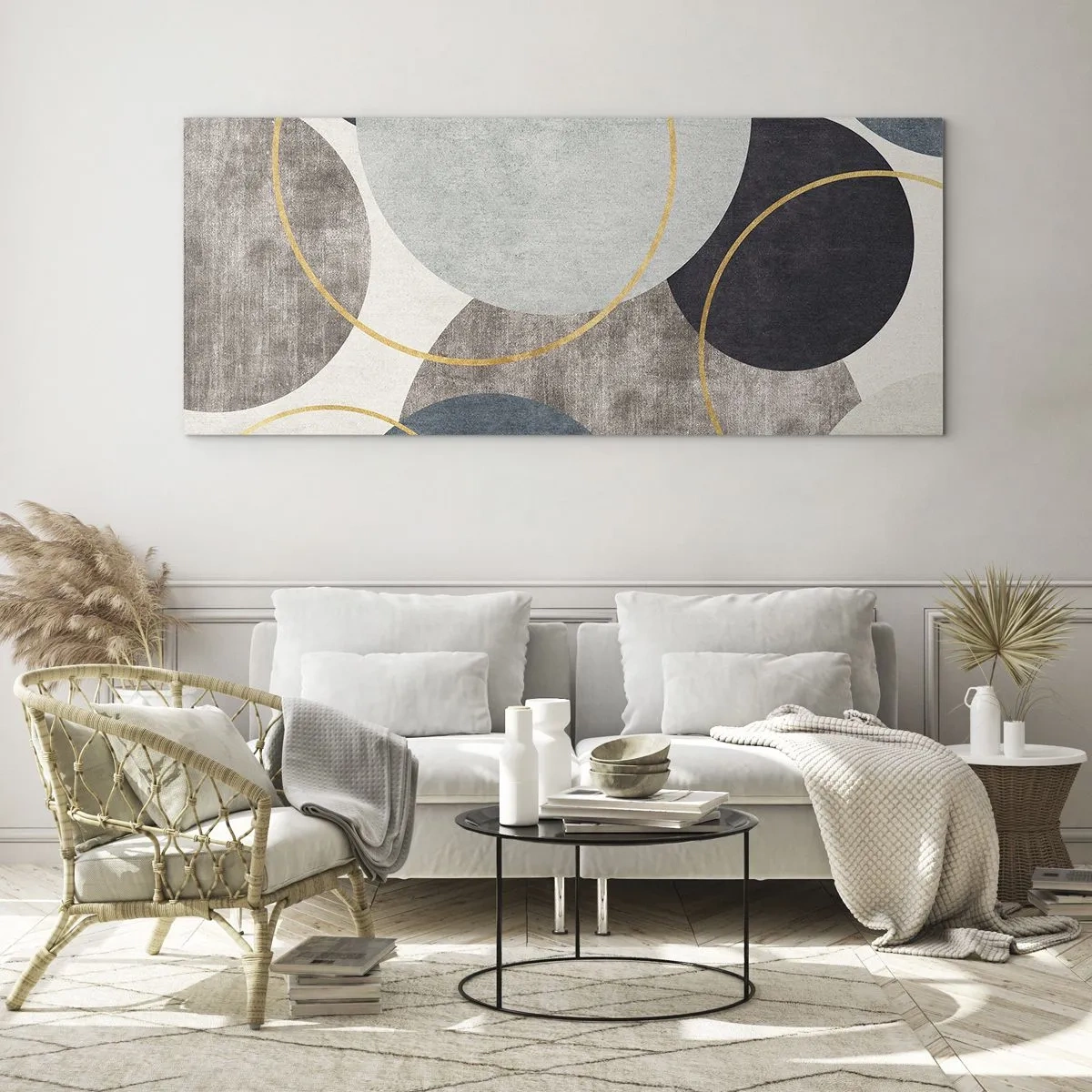 Billede på glas - Hjul efter hjul - 100x40 cm