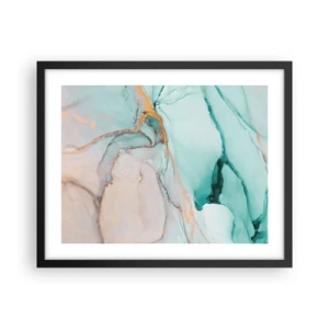 Plakat i sort ramme - Dans af former og farver - 50x40 cm