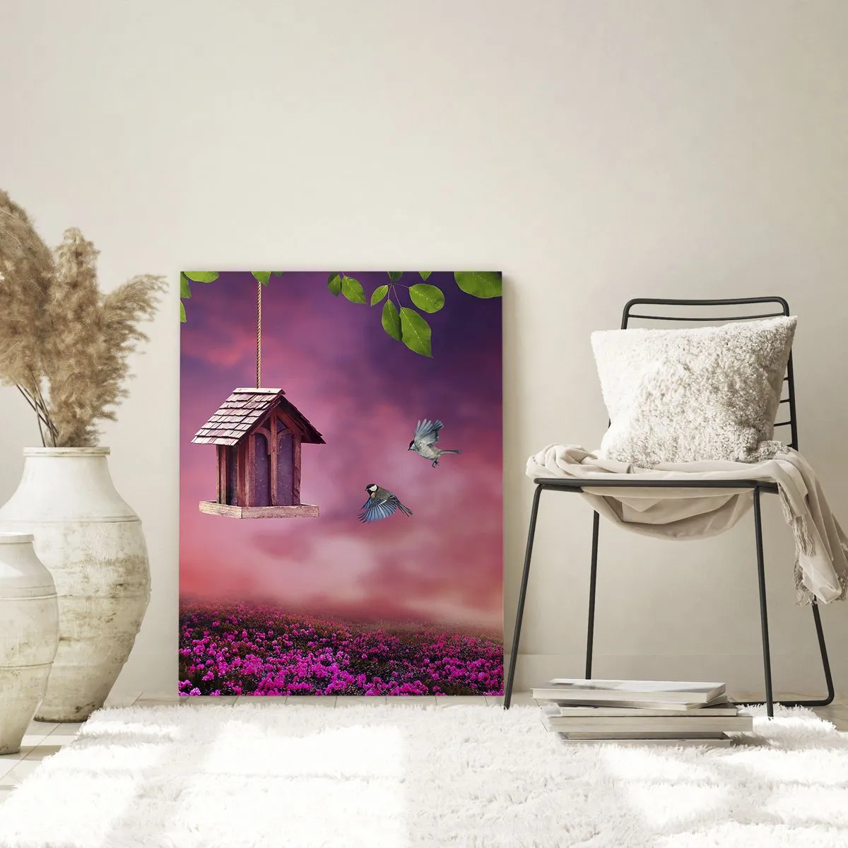 Billede på glas - Invitation til middag - 50x70 cm