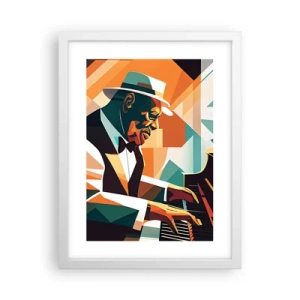 Plakat i hvid ramme - Alt det jazz - 30x40 cm