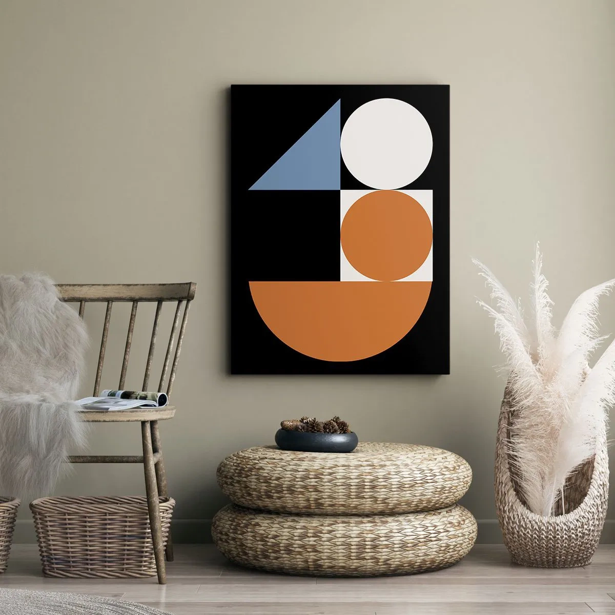 Lærredstryk - Billede på lærred - System til figurer - 50x70 cm