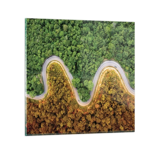 Billede på glas - Grænser og gennembrud - 70x70 cm