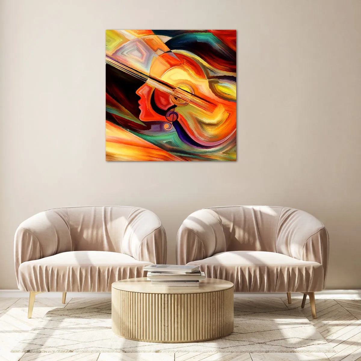Billede på glas - Og alt er i orden - 40x40 cm