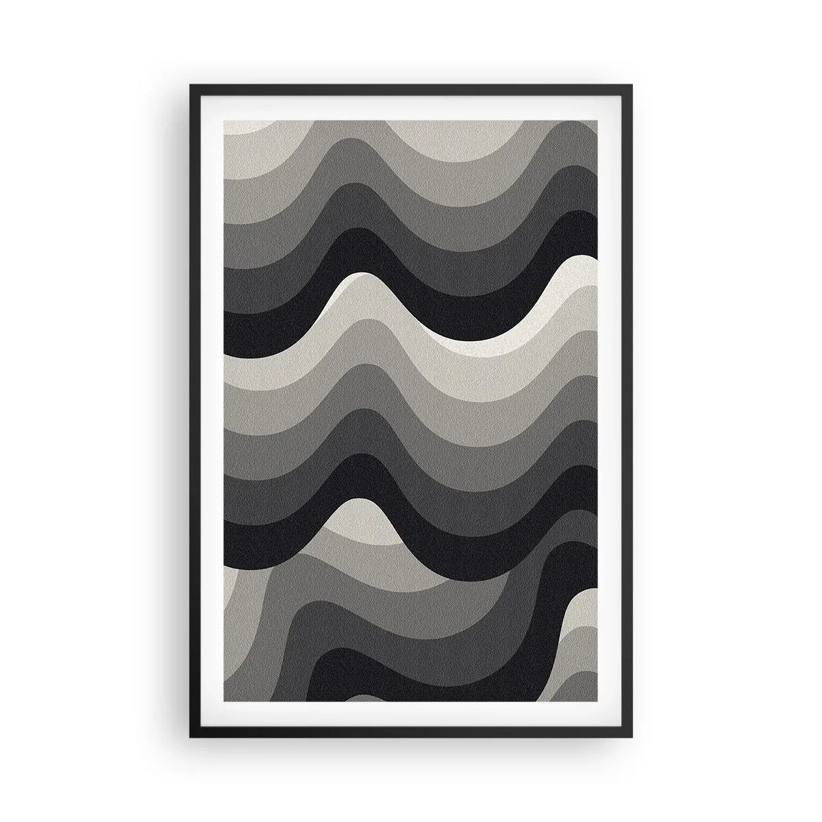 Plakat i sort ramme - Bølge efter bølge - 61x91 cm