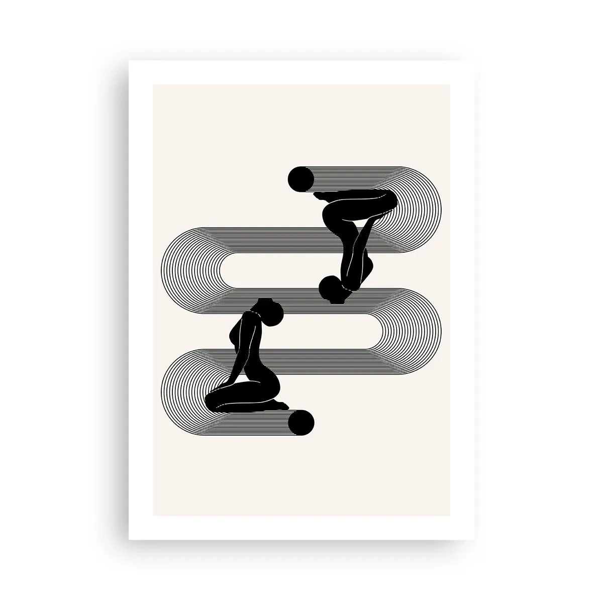 Plakat - Sensuel symmetri - 50x70 cm
