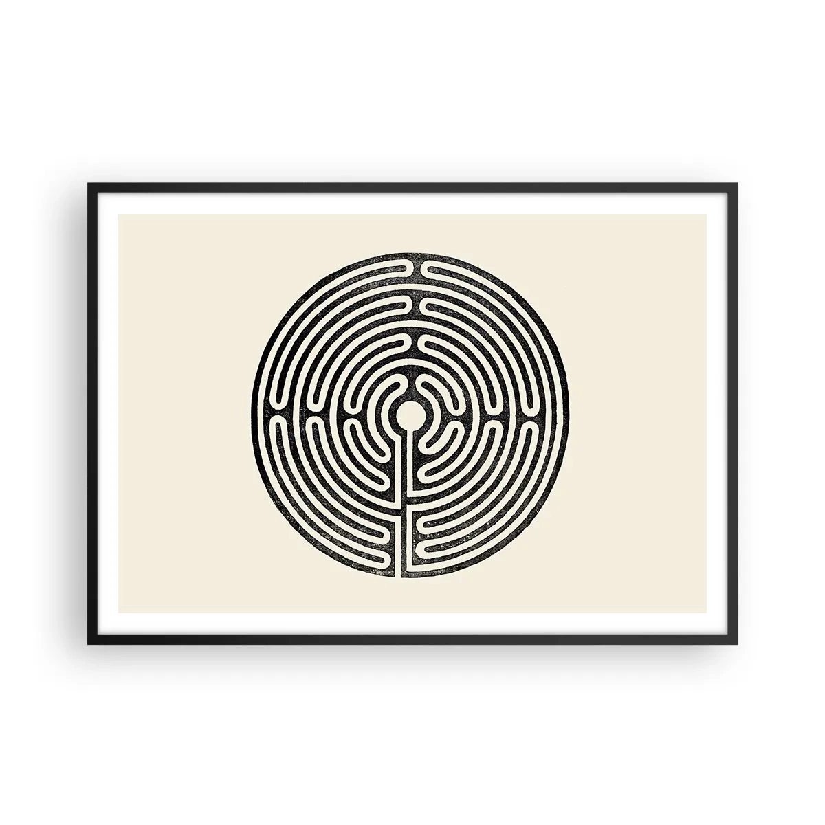 Plakat i sort ramme - Mystisk orden - 100x70 cm