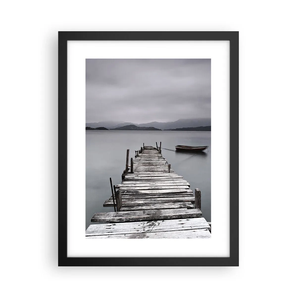 Plakat i sort ramme - Du kan tage af sted i morgen - 30x40 cm