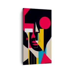 Lærredstryk - Billede på lærred - Hendes indre verden - 45x80 cm