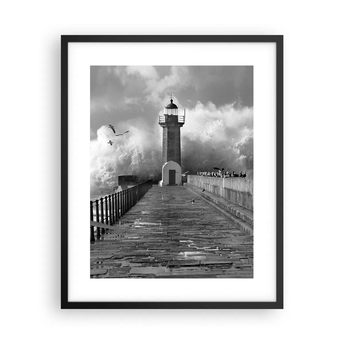 Plakat i sort ramme - Frygtløs - 40x50 cm