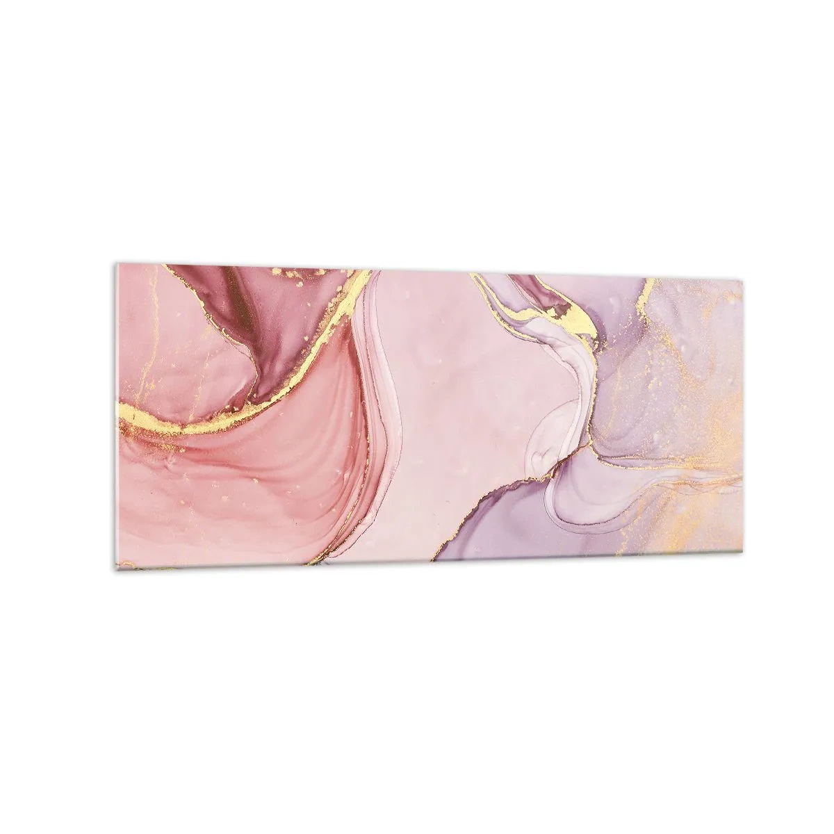 Billede på glas - Et kærtegn af farver - 120x50 cm