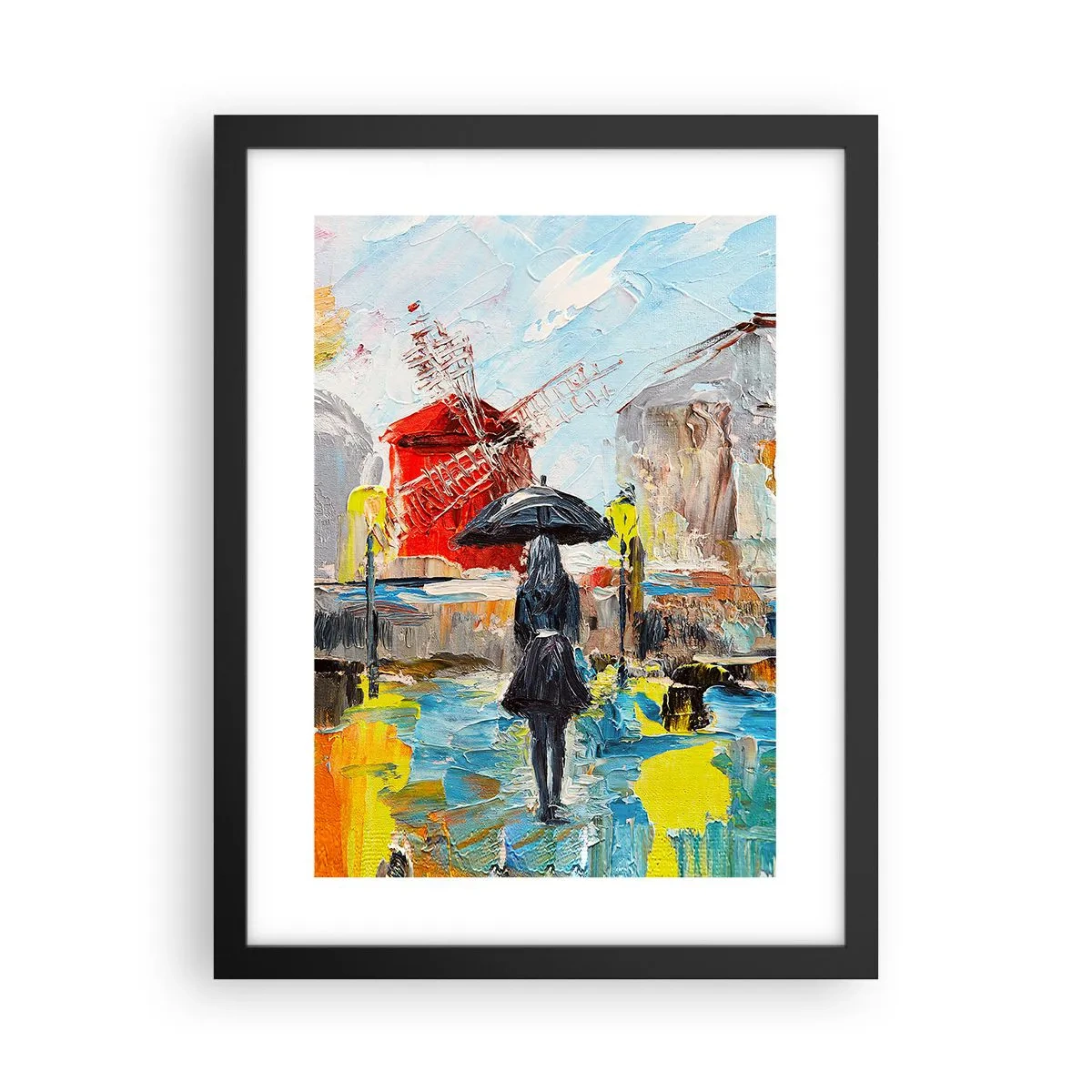 Plakat i sort ramme - Parisiske legender - 30x40 cm