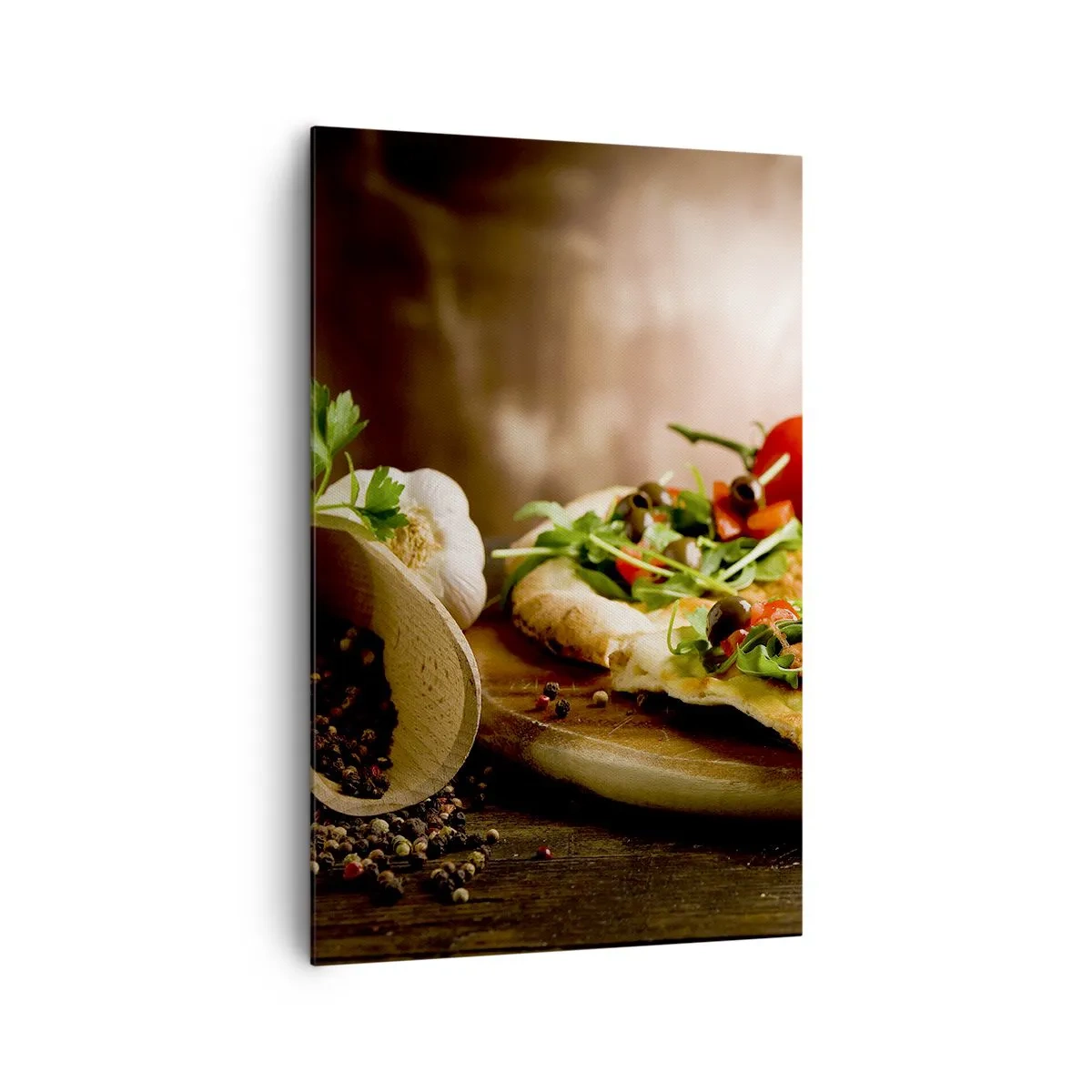 Lærredstryk - Billede på lærred - Direkte fra ovnen og fra haven - 80x120 cm