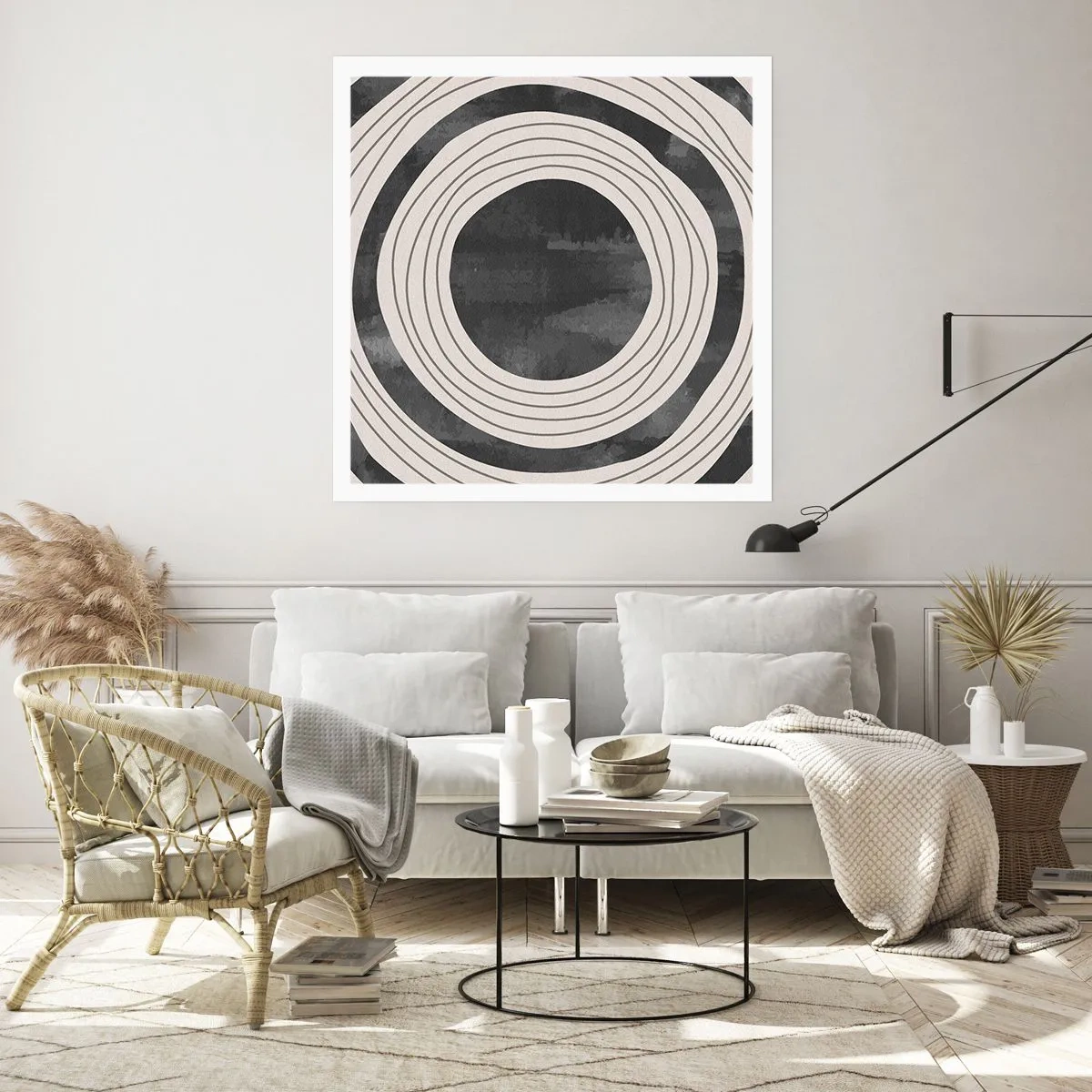 Plakat - Lige til det punkt - 60x60 cm