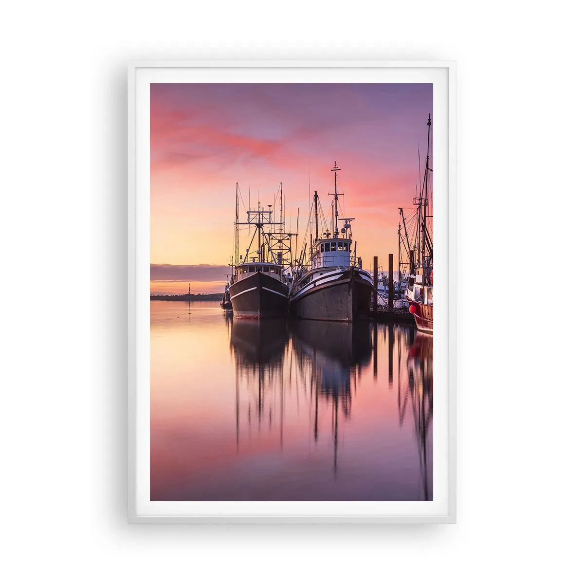 Plakat i hvid ramme - Før den næste dag - 70x100 cm