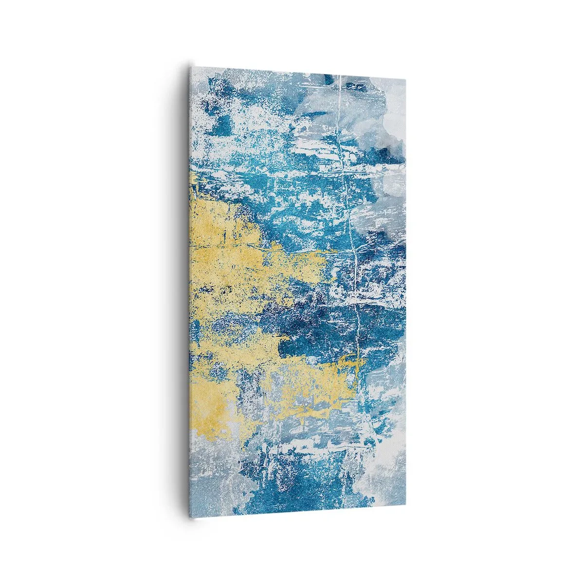 Lærredstryk - Billede på lærred - En fredfyldt abstraktion - 65x120 cm