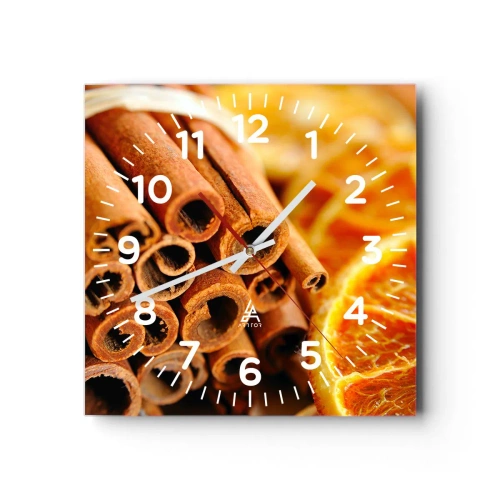 Vægur, Uret - Kan du lugte deres duft? - 40x40 cm