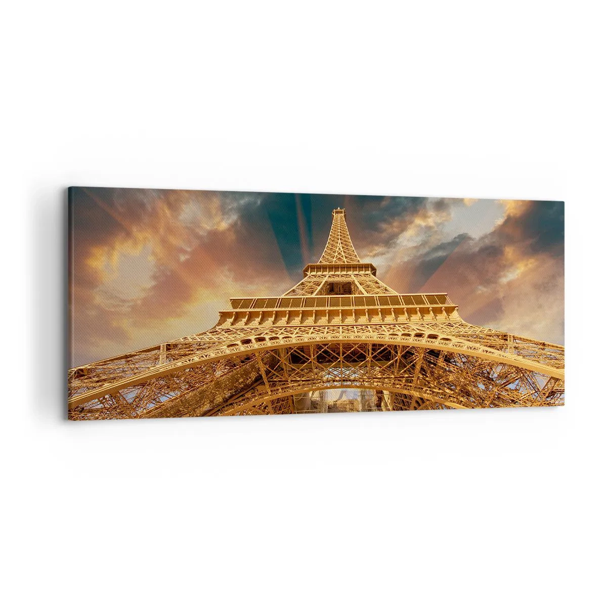 Lærredstryk - Billede på lærred - Hvordan menneskeheden nåede himlen - 120x50 cm