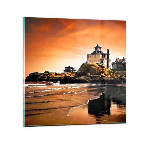 Billede på glas - Vestkystens elegance - 30x30 cm