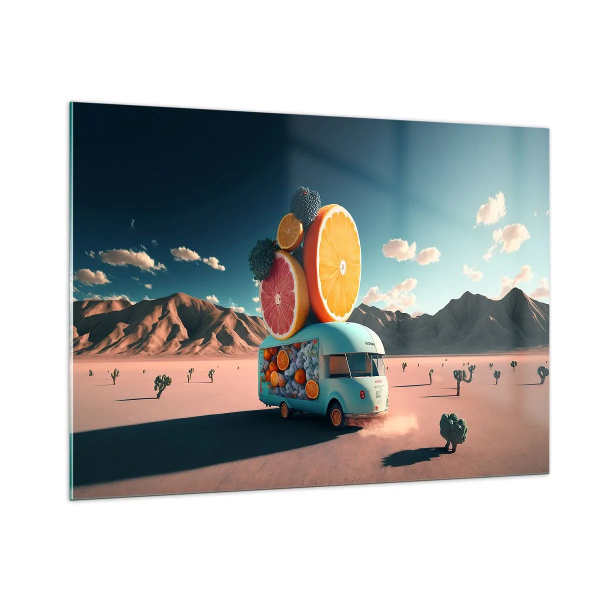 Billede på glas - En smag af ferie - 100x70 cm