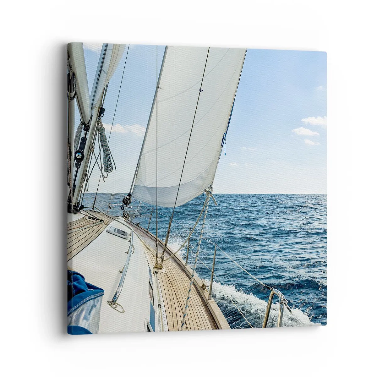 Lærredstryk - Billede på lærred - Ahoj , eventyr - 40x40 cm