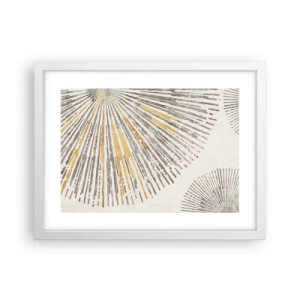 Plakat i hvid ramme - Skønheden i en rokke - 40x30 cm