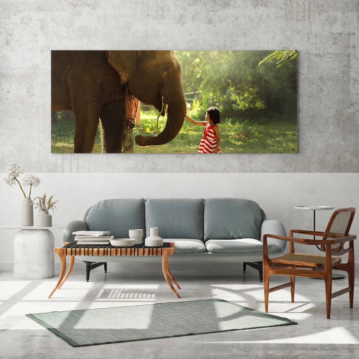 Billede på glas - Venskabets kraft - 120x50 cm