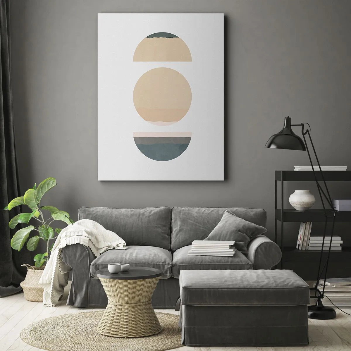 Lærredstryk - Billede på lærred - Hjul for hjul - 65x120 cm