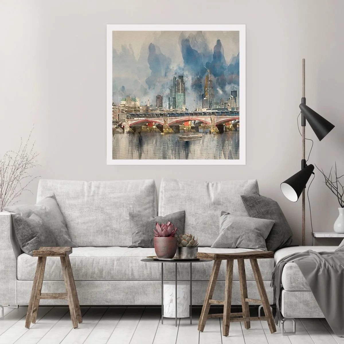 Plakat - London i al sin pragt - 50x50 cm