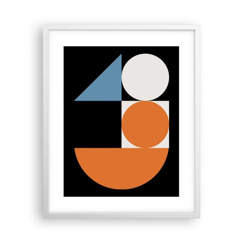 Plakat i hvid ramme - System til figurer - 40x50 cm