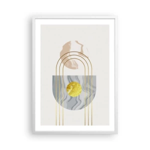 Plakat i hvid ramme - Lysstyrke og udstråling - 50x70 cm