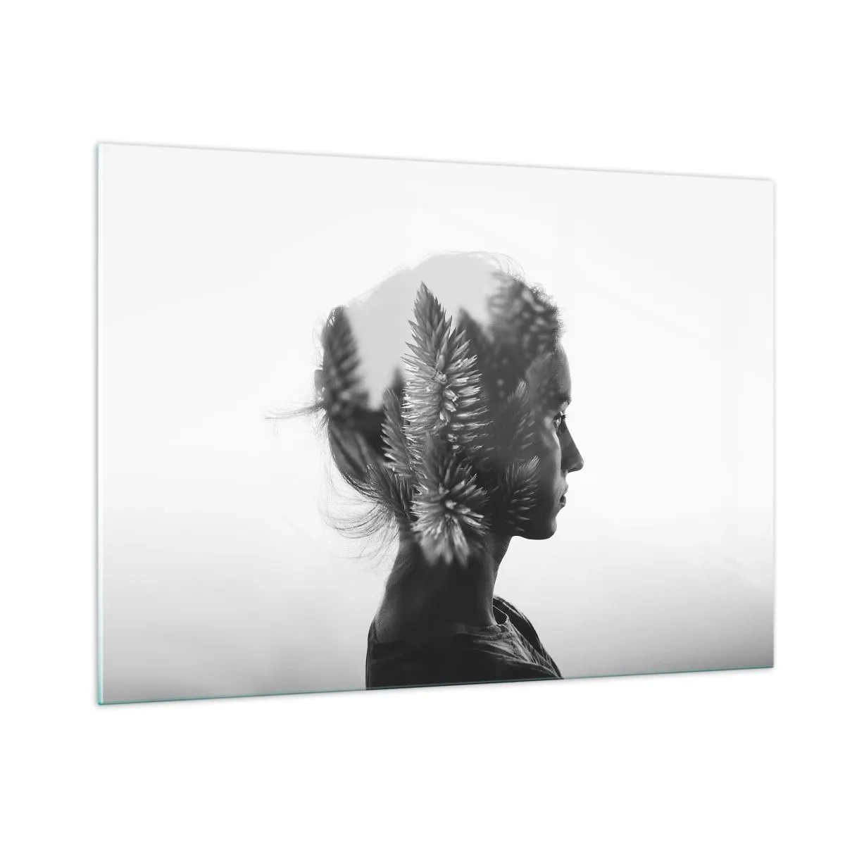 Billede på glas - Dame af fyrreskoven - 100x70 cm