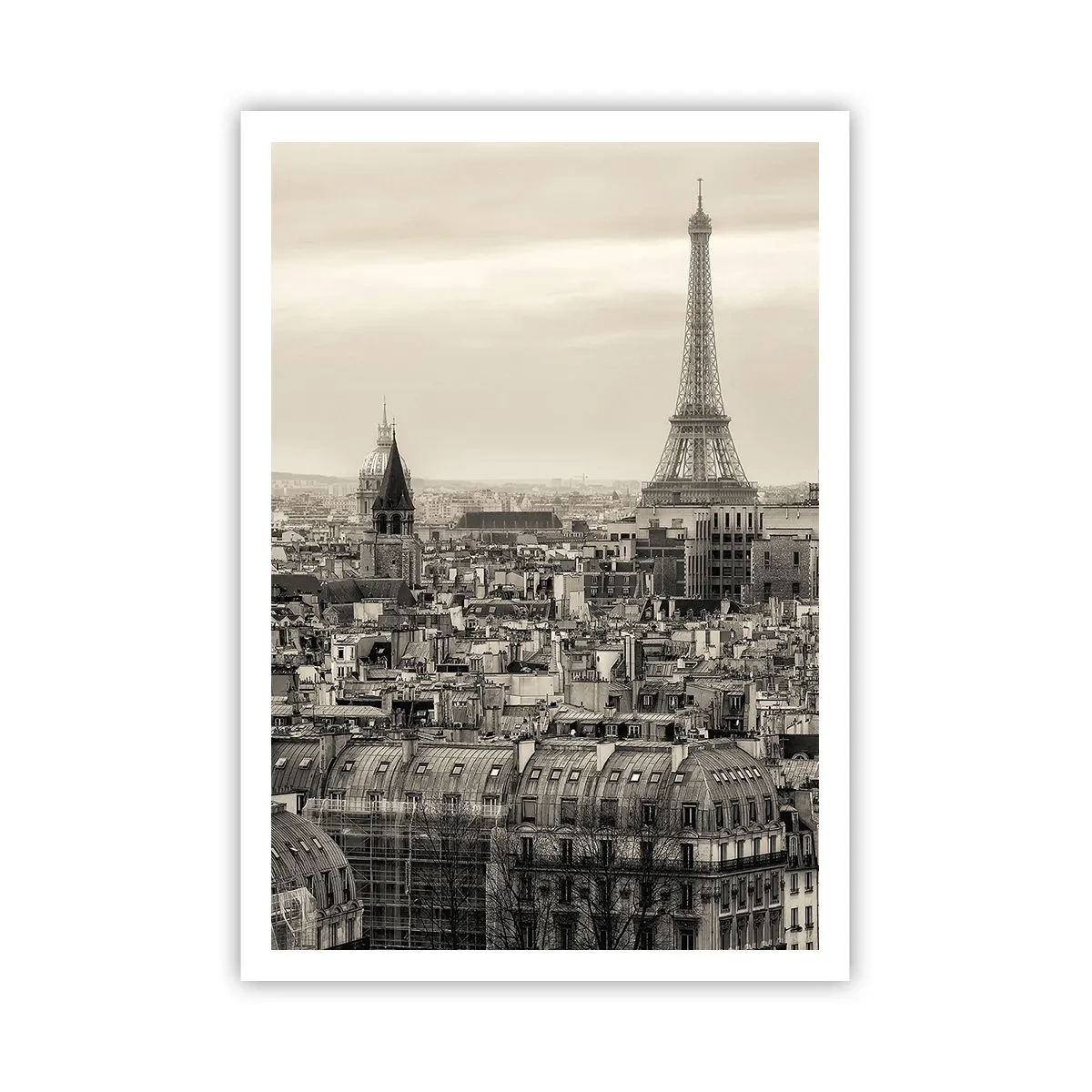 Plakat - Over Paris' hustage - 70x100 cm