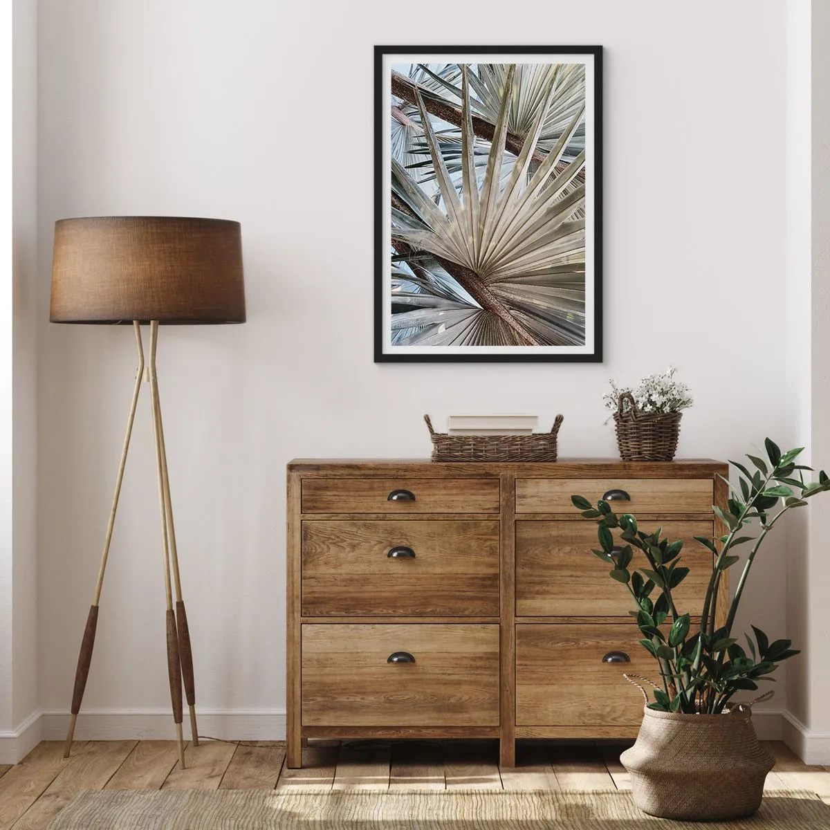 Plakat i sort ramme - Ventilatorer i troperne - 30x40 cm