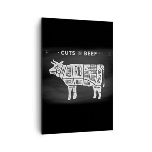 Lærredstryk - Billede på lærred - Slagterens grundbog - 70x100 cm