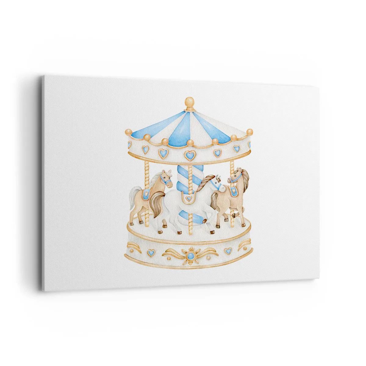 Lærredstryk - Billede på lærred - Sød barndom - 100x70 cm