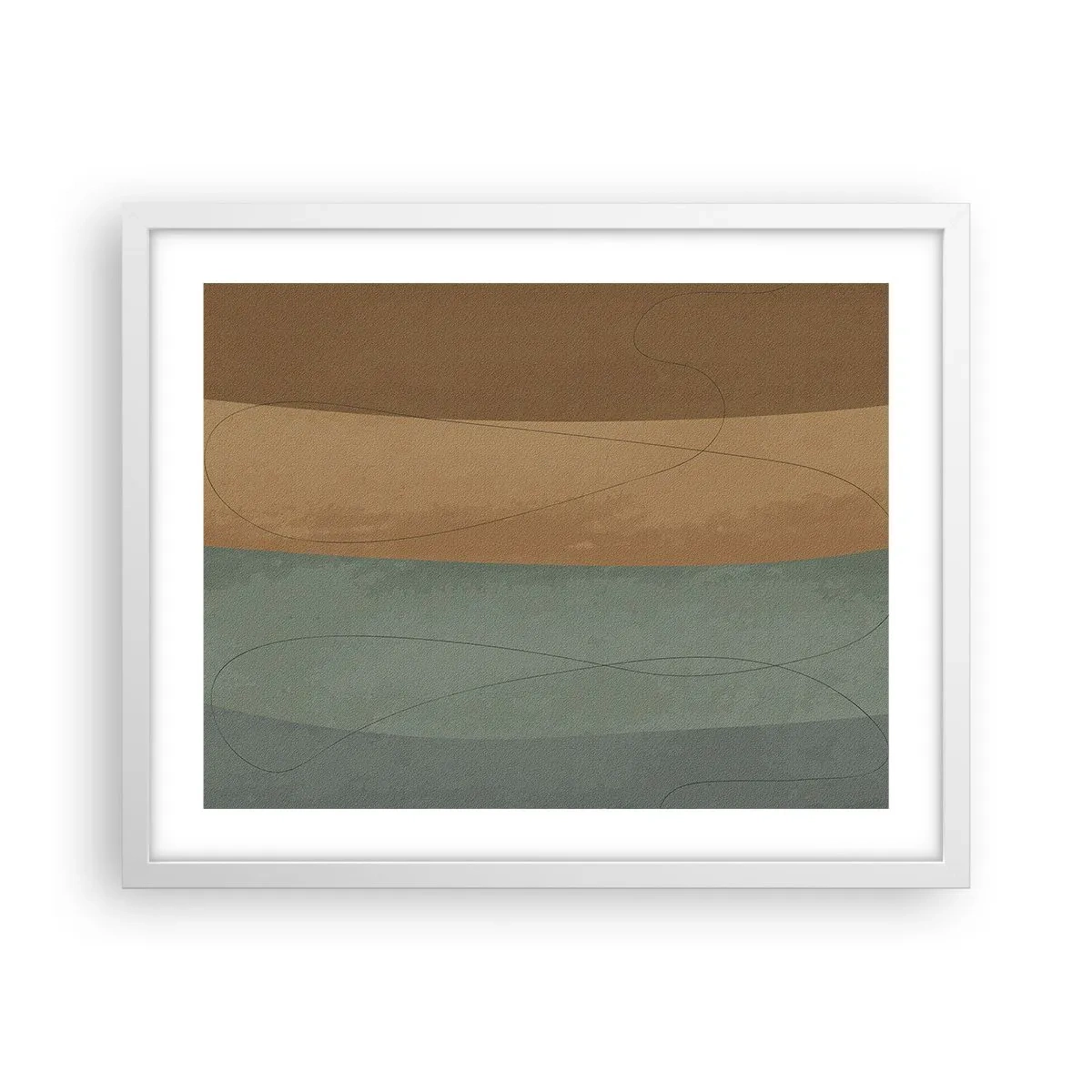 Plakat i hvid ramme - Vandret sammensætning - 50x40 cm