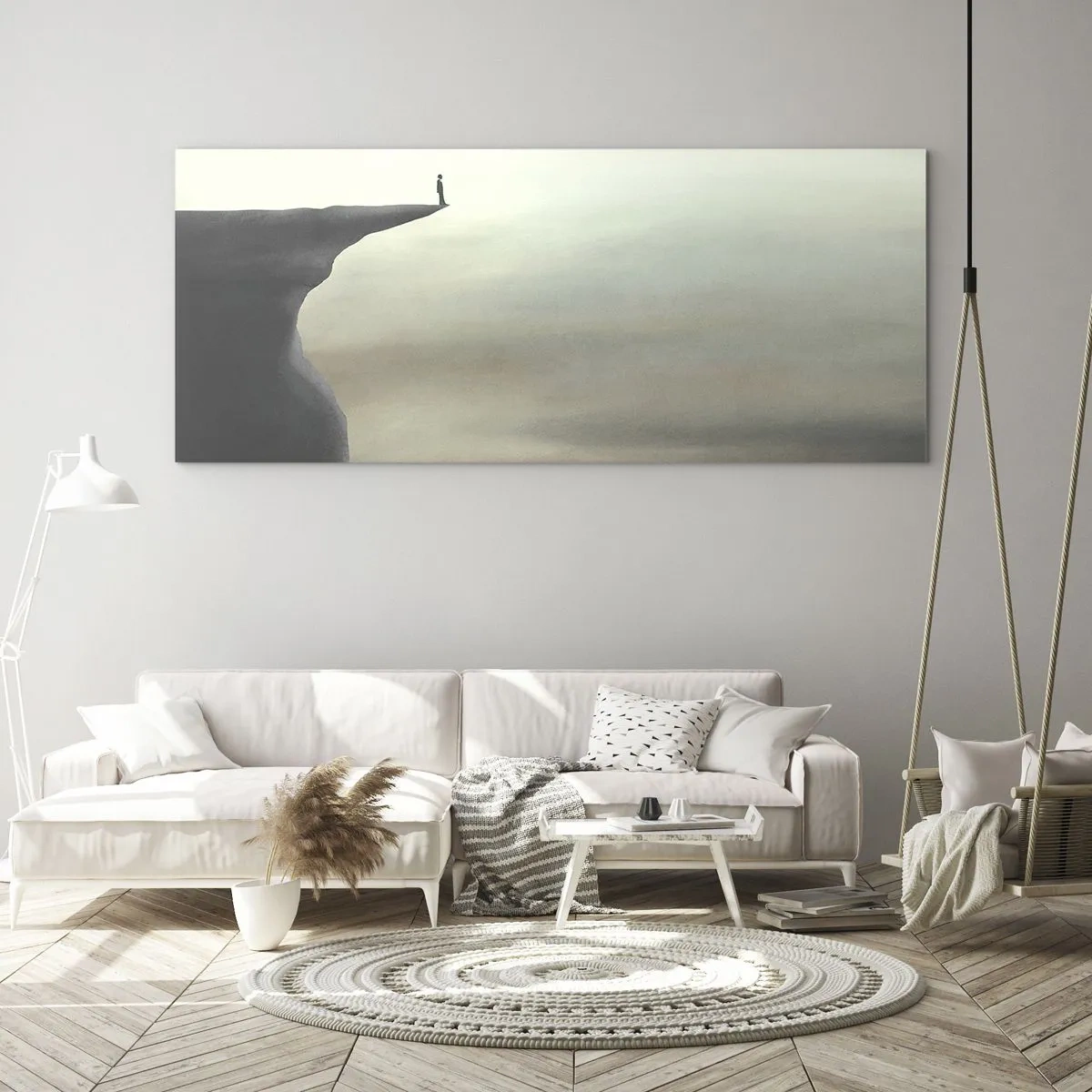 Billede på glas - Opad, selvfølgelig! - 100x40 cm
