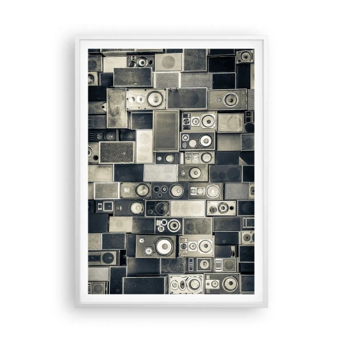 Plakat i hvid ramme - Og alt er i orden - 70x100 cm