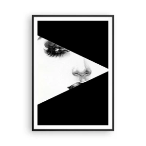 Plakat i sort ramme - Altid uopdaget - 70x100 cm