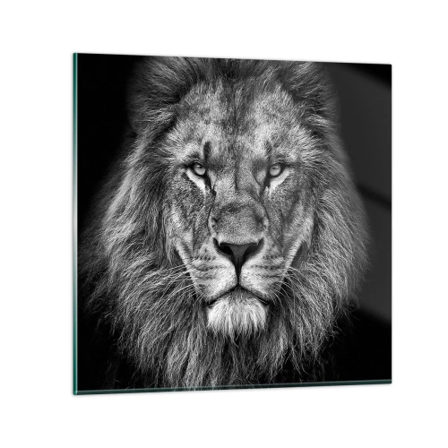 Billede på glas - I kroningsklædning - 30x30 cm