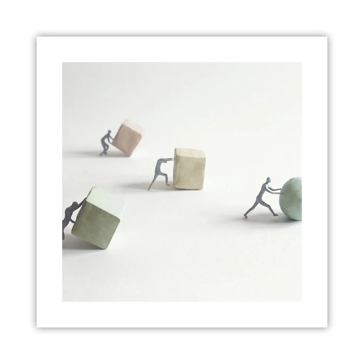 Plakat - Selve livet - 40x40 cm