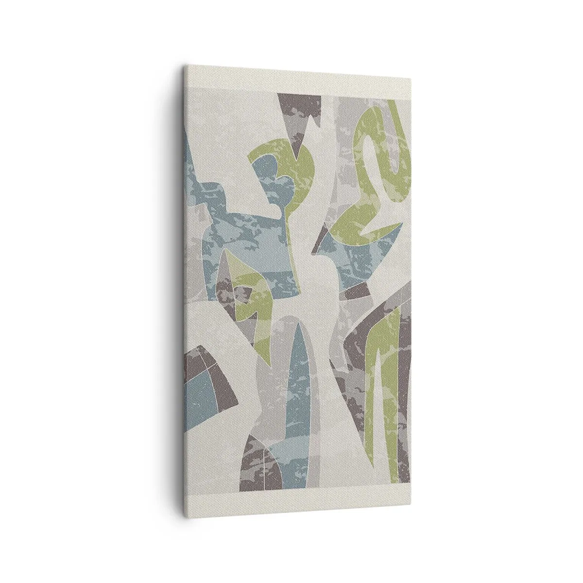 Lærredstryk - Billede på lærred - Komposition bag glas - 45x80 cm