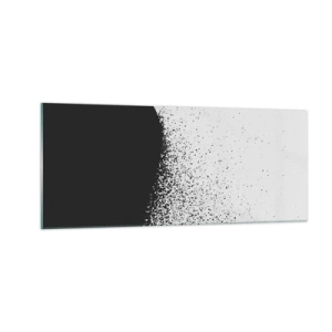 Billede på glas - Partikelbevægelse - 100x40 cm