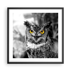 Plakat i sort ramme - Intet kan skjules - 50x50 cm