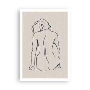 Plakat - Nøgen pige - 70x100 cm