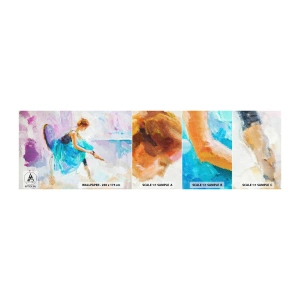 Prøve Fototapet Selvklæbende Deluxe Sticker - Ubeskrivelig ynde, subtil charme - Ballerina, Dans, Ballet - 100x30 cm