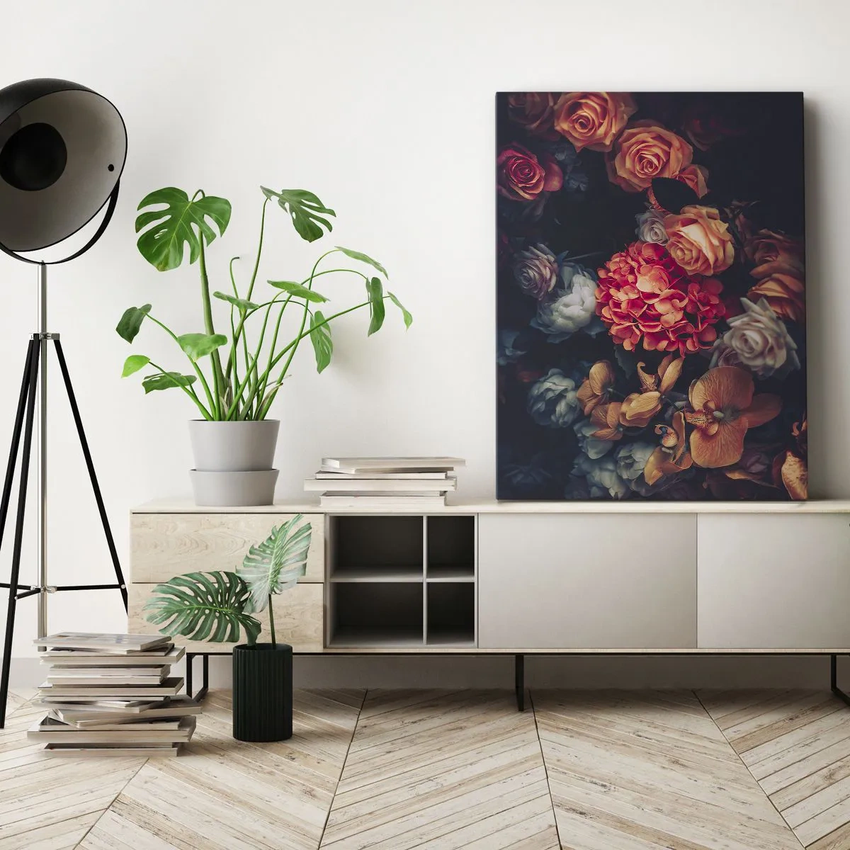 Lærredstryk - Billede på lærred - Ligesom de hollandske mestre - 50x70 cm