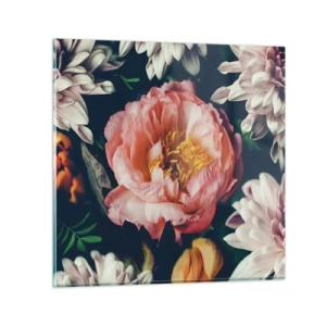 Billede på glas - Med barok pragt - 70x70 cm